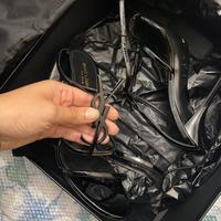 Sandali Cassandra YSL neri