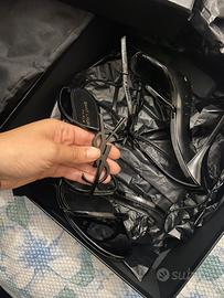 Sandali Cassandra YSL neri