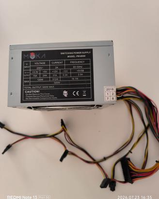 Alimentatore PC 500 Watt.