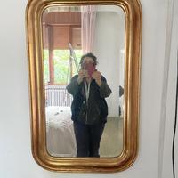 SPECCHIO MOLATO CON CORNICE DORATA