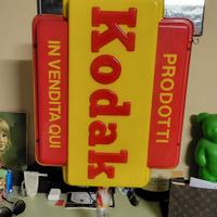 Insegna luminosa Kodak bandiera  anni 70  nuova 