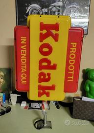 Insegna luminosa Kodak bandiera  anni 70  nuova 
