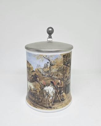 Boccale da birra in porcellana tedesco