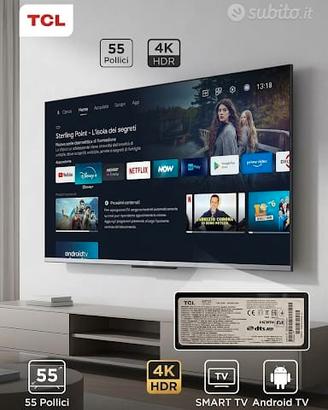 Smart TV TCL 55 Pollici 4K HDR (55P725)