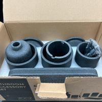 Set bagno Effetto Marmo Nero - 6 accessori