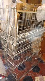 CESTE IN ACCIAIO IMPILABILI 140X100X50 CM