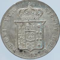 Piastra 120 Grana Ferdinando II Anno 1857 SPL+