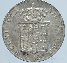 Piastra 120 Grana Ferdinando II Anno 1857 SPL+