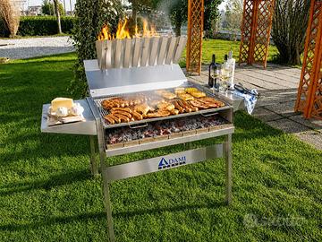 Barbecue a Legna / Carbonella, in Acciaio Inox