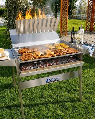 Barbecue a Legna / Carbonella, in Acciaio Inox