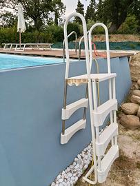 scala piscina fuori terra 