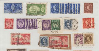 52 Francobolli Gran Bretagna 1946/1971