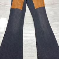 Jeans e camoscio a zampa nuovi. Vintage