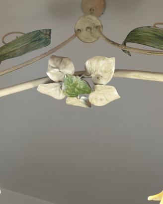 set lampadario +  piantana + 2 applique 