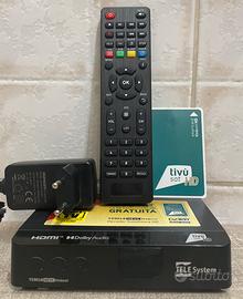 Decoder tivusat telesystem ts 9018 + CARTA ATTIVA