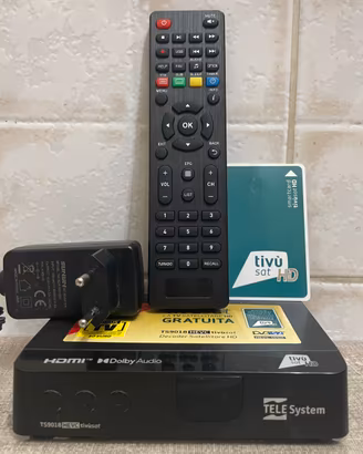 Decoder tivusat telesystem ts 9018 + CARTA ATTIVA