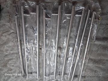 maniglie acciaio nuove per mobile interasse 32 cm