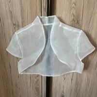 Coprispalle bolero organza bianco matrimonio