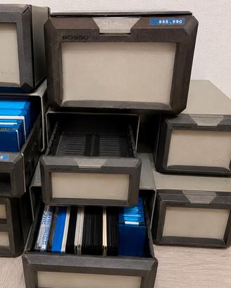 contenitori porta floppy disk e CD diversi modelli