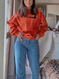 Felpa Nike Vintage arancione / rossa