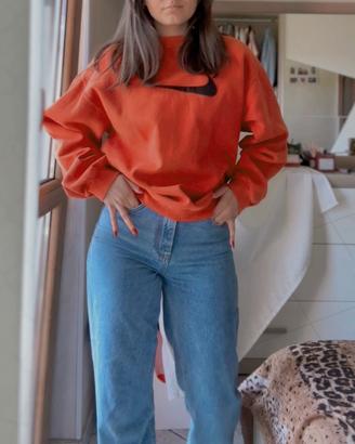 Felpa Nike Vintage arancione / rossa