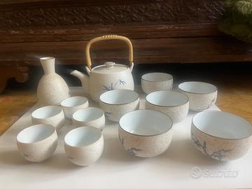 Set sakè e thè vintage Alitalia