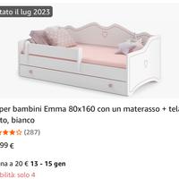 Letto bimba con materasso