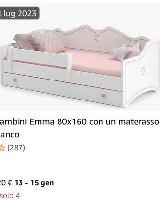 Letto bimba con materasso