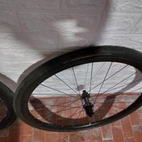 coppia ruote bici da corsa alluminio 