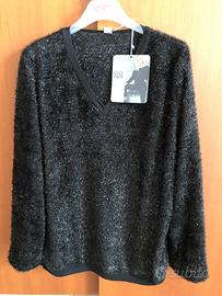 Maglione pelliccia Sissi effetto Lurex
