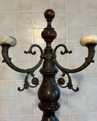 Appendiabiti vintage legno e onice