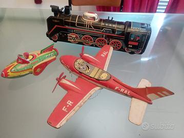 lotto giocattoli in latta d epoca