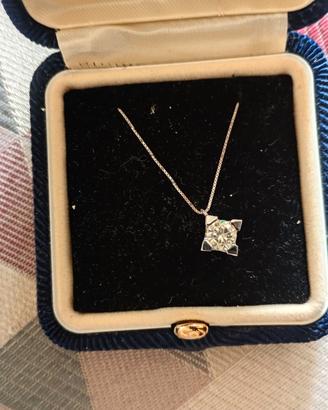 Collana oro e diamante