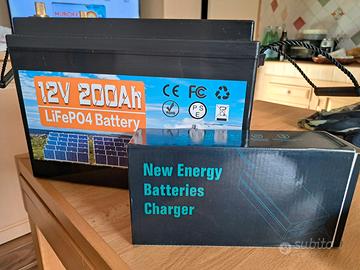 batteria  al Litio ferro fosfato  + DC DC charger.
