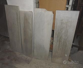 4 lastre marmo vintage usate circa cm 30x95x3