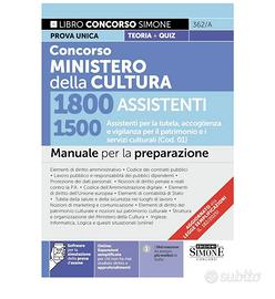 LIBRO CONCORSO MINISTERO DELLA CULTURA 2026 SIMONE