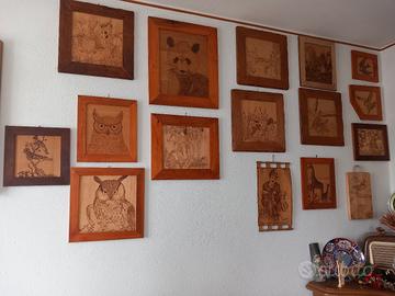 lavori fatti con pirografo