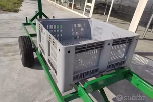 Rimorchio Portabins nuovo Carrello 30 q.li