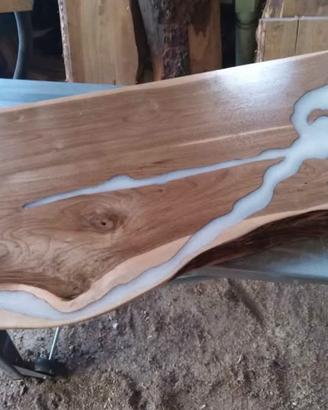 Tavoli scrivania top bagno in legno massello