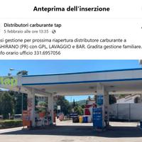 Gestione distributore carburante e Bar