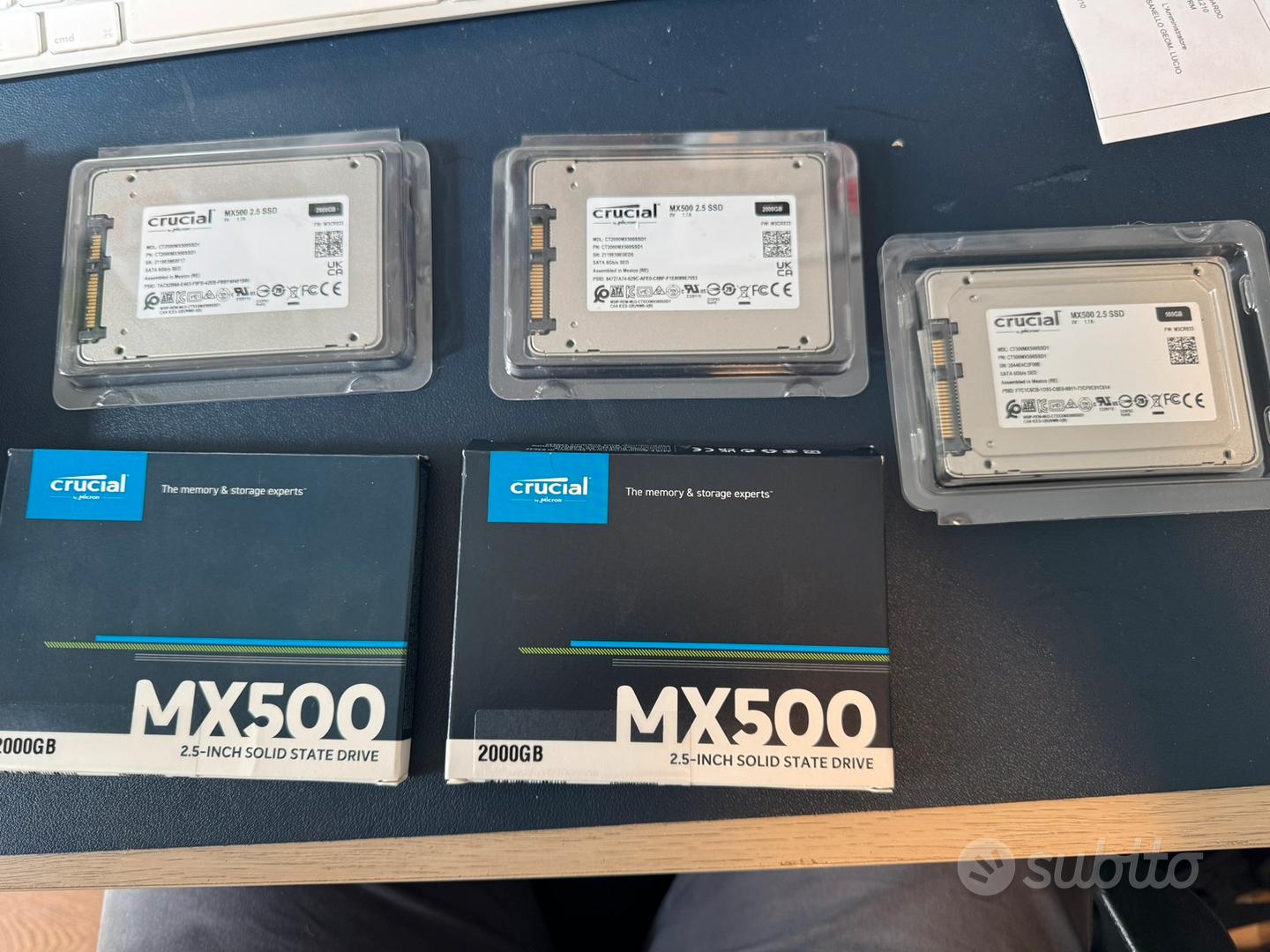 Crucial SSD 2.5 SSD SOLID STATE DRIVE - Informatica In vendita a Roma