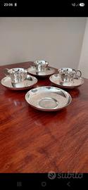 Christofle set 3 tazzine da caffe antiche  