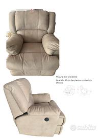 Poltrona reclinabile elettrica