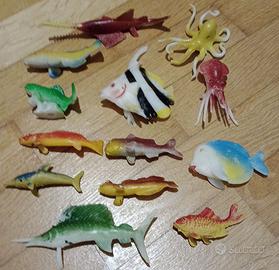 lotto pesci di plastica anni '70