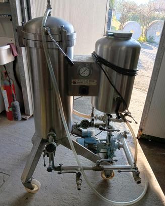 Filtro enologico professionale a farina fossile