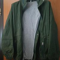 K Way "Windy" tg. XXL col. verde miltare, fodera