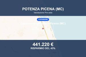 Immobile in asta di 400 m² a Potenza Picena