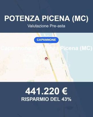 Immobile in asta di 400 m² a Potenza Picena