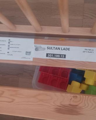 Letto sultan lade ikea di legno