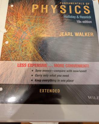 fundamentals of physics halliday & Resnick 10th ed